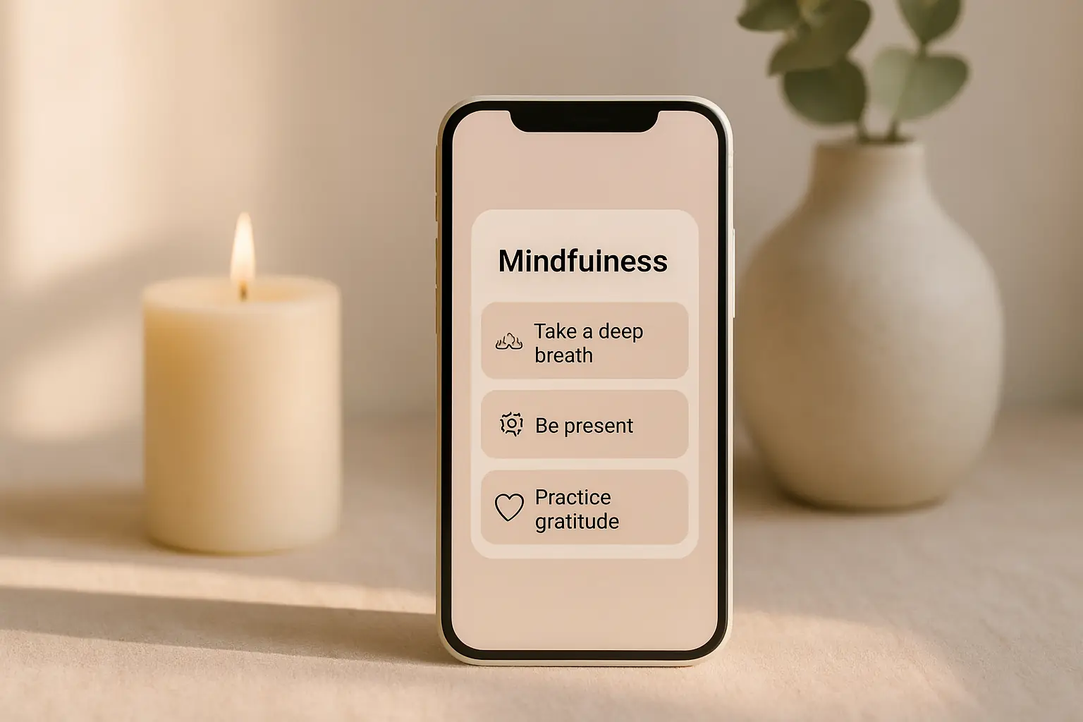 mindfulness home screen reminders